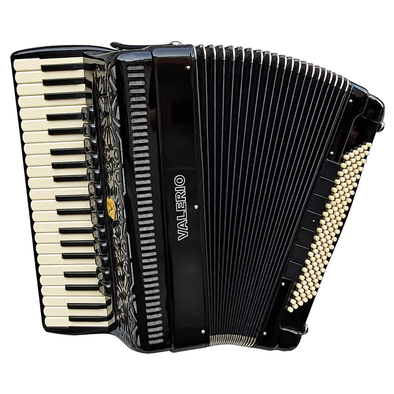 Detalhe de um acordeon Valerio